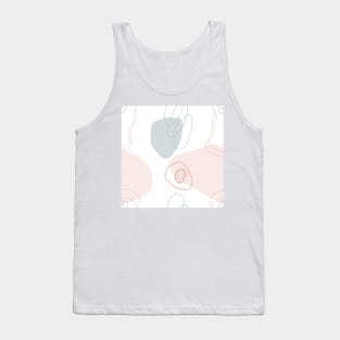 Pastel Typography Pattern Tank Top